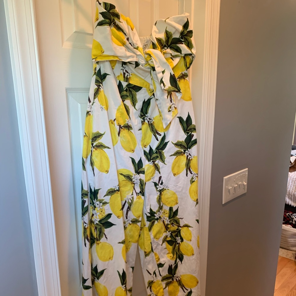 Lemon Strapless Jumper